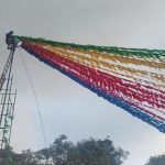 Estrutura do São João de Valença é montada sem EPIs